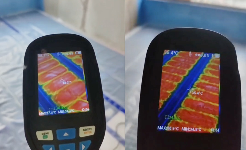 烯材石墨烯电地暖-绵阳梓潼东辰一品安装工地6