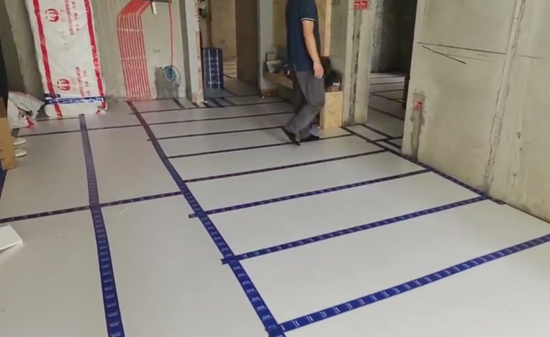 烯材石墨烯电地暖-江油五星国际城安装工地2