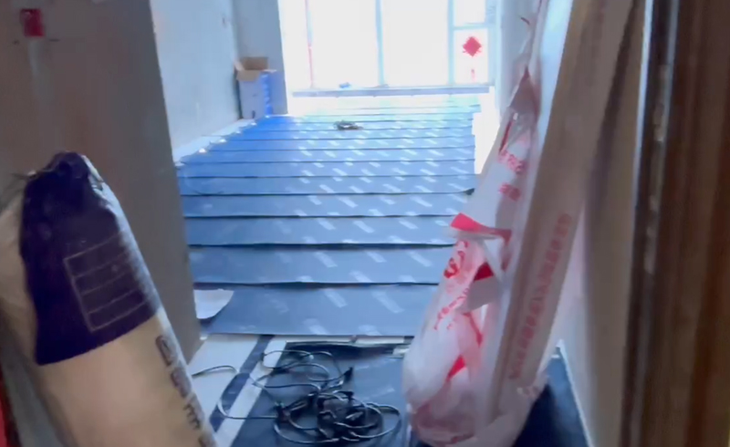 烯材石墨烯电地暖-绵阳阳光·云江樾安装工地1