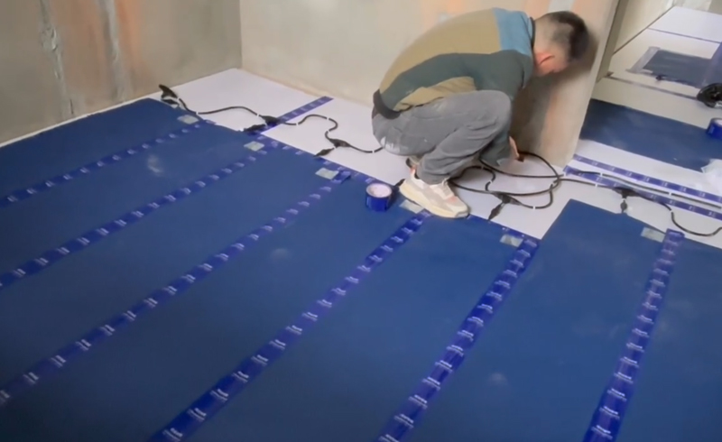 烯材石墨烯电地暖-绵阳阳光·云江樾安装工地2