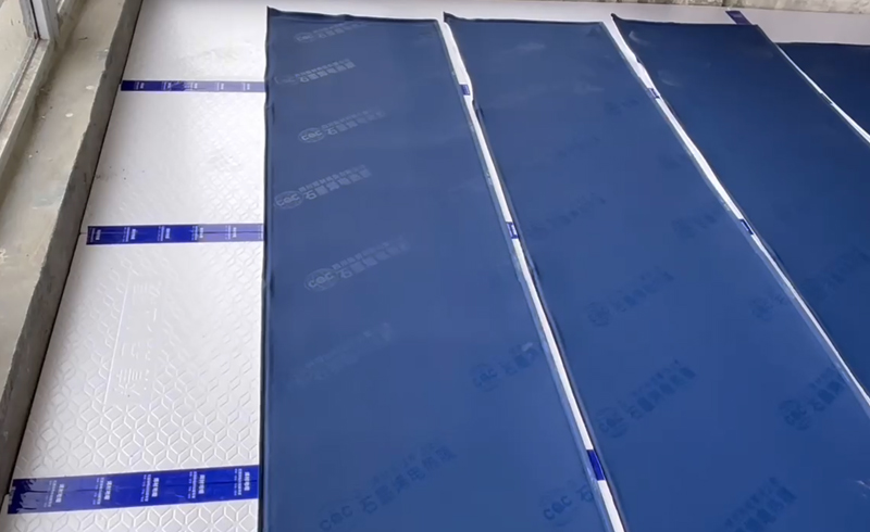 烯材石墨烯电地暖-绵阳阳光·云江樾安装工地3