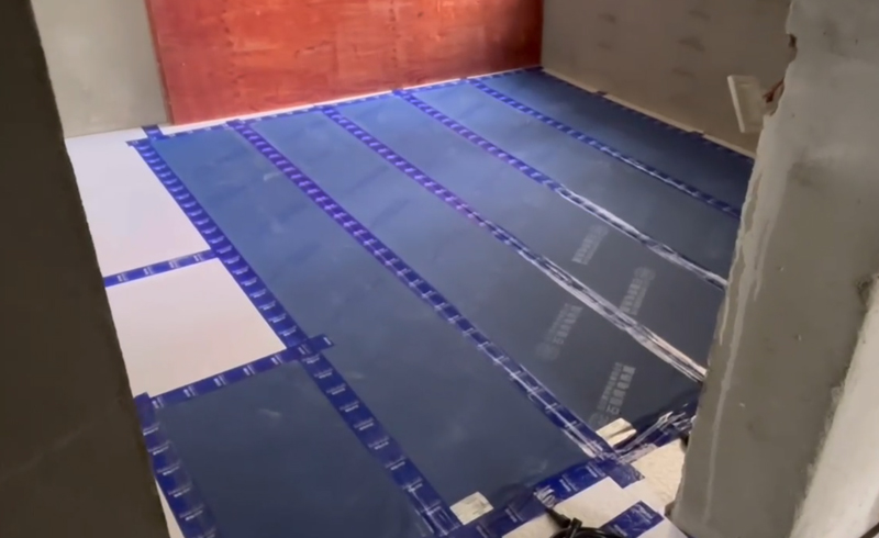 烯材石墨烯电地暖-绵阳阳光·云江樾安装工地4