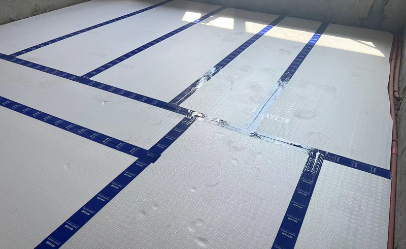 烯材石墨烯电地暖-眉山视高长湾.云泽安装工地1