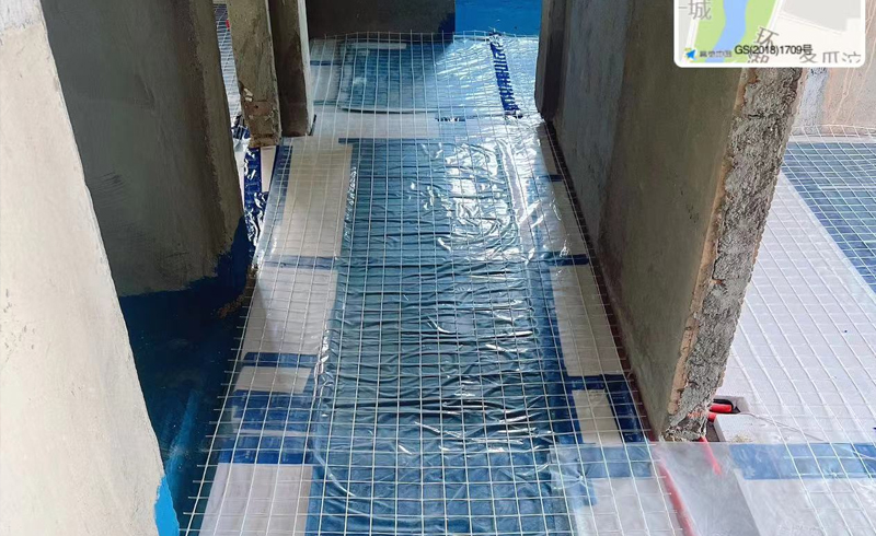 烯材石墨烯电地暖-眉山视高长湾.云泽安装工地7