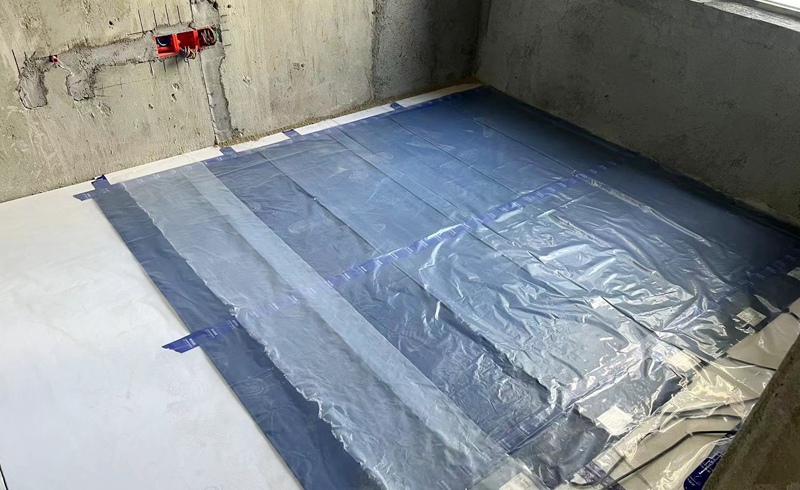 烯材石墨烯电地暖-眉山视高长湾.云泽安装工地9