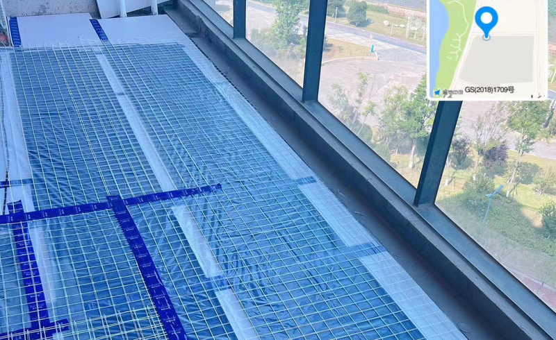 烯材石墨烯电地暖-眉山视高长湾.云泽安装工地8