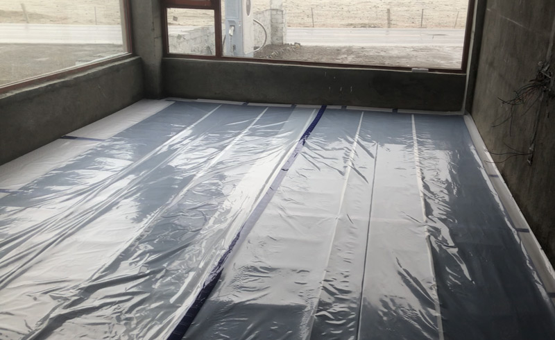 烯材石墨烯电地暖-康定民宿安装工地5