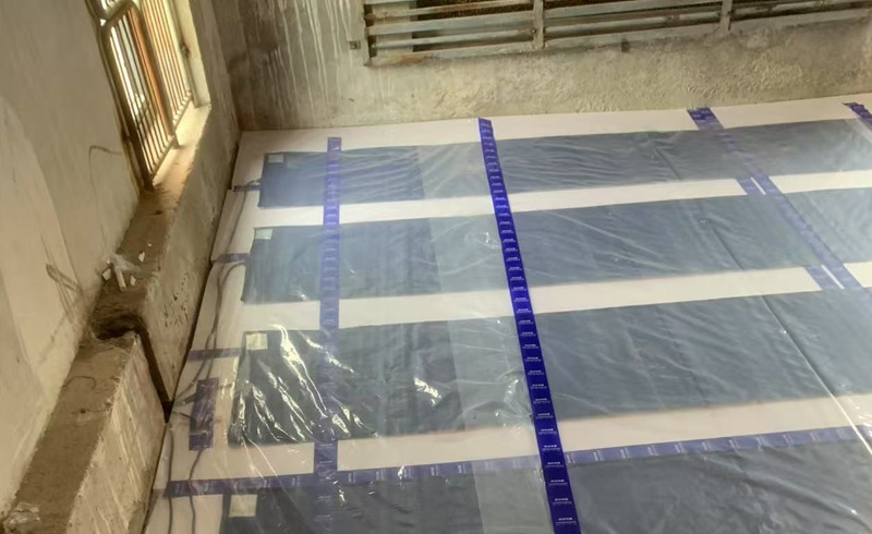 烯材石墨烯电地暖-凉山盐源光伏基地安装工地4