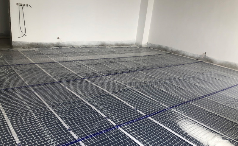 烯材石墨烯电地暖-凉山盐源光伏基地安装工地7