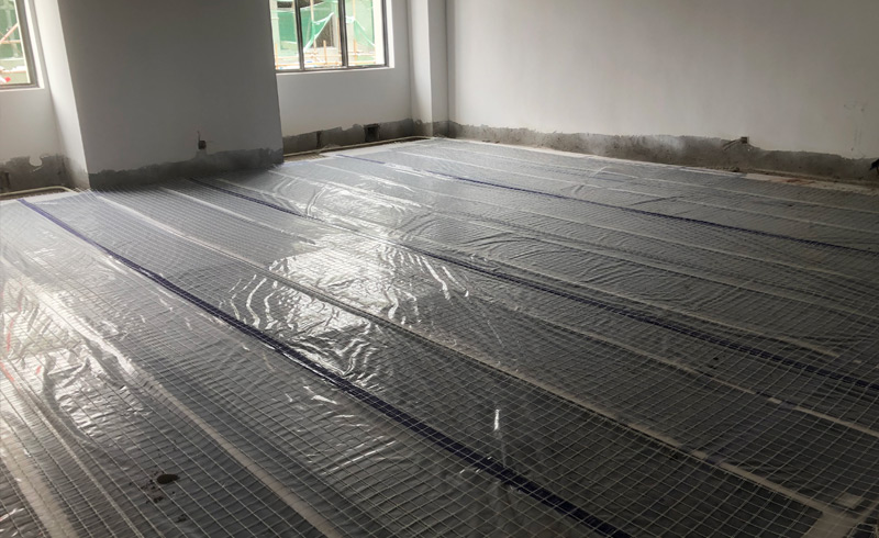 烯材石墨烯电地暖-凉山盐源光伏基地安装工地9