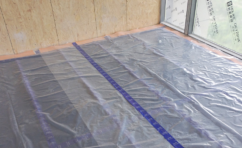 烯材石墨烯电地暖-成都天琅叠墅安装工地6