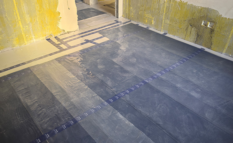 烯材石墨烯电地暖-成都龙泉驿雲龙府安装工地8