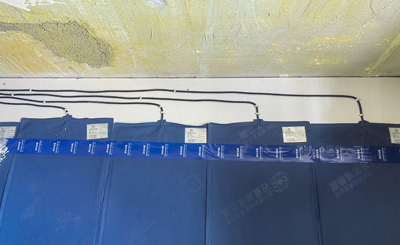 烯材石墨烯电地暖-成都龙泉驿雲龙府安装工地5